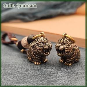 Caile โลหะทองเหลืองเสือพวงกุญแจ DIY แขวนเครื่องประดับอุปกรณ์เสริมตุ๊กตาสัตว์