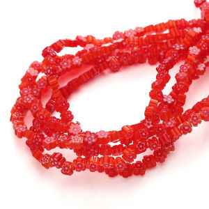 37-45pcs 4-5mm nghìn hình hoa hạt thủy tinh hình lục giác hạt cườm rời cho làm đồ trang sức vòng tay Tự Làm Vòng Cổ phụ kiện