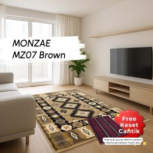 MIRZAE Karpet Lantai 160x210 MZ07 Brown