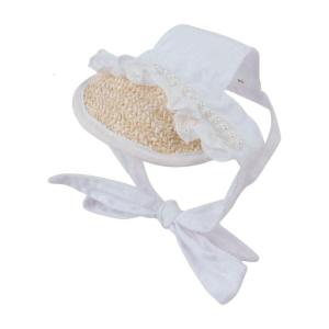 Breathable Dog Straw Sun Hat Adjustable Strap Bowknot Caps for Small Dogs with Ear Holes Outdoor Walking Camping Use