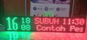 JWS (Jam Waktu Sholat) RGB fullcolour P5&P10 1meter