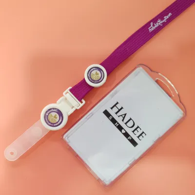 สายคล้องบัตรพนักงาน สายคล้องคอ Lanyard Card Holder ลาย การไฟฟ้าส่วนภูมิภาค PEA Style พร้อมกรอบบัตรซอง 1 ชุด