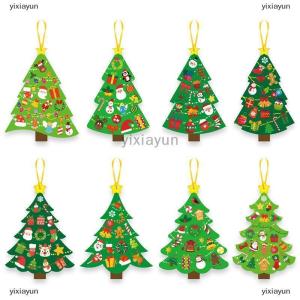 [COD] yixiayun 24pcs Christmas Crafts For Kids - DIY Xmas Tree Ornaments With Sticker Kits - Set For Holiday Decorations Party Favors