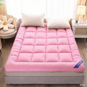 STRIVOFoldable Mattress Thickened 10CM Velvet Mattress Thicken Foldable Comfortable And Fluffy Topper Lamb Tatami Mattress Multi size Home/Dormitory/Student Solid Color Bed Soft Floor Mattress Bedroom Furniture