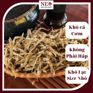 1 Kg Khô cá cơm size nhỏ Bình Thuận thịt giòn trắng NEO Hải Sản Khô