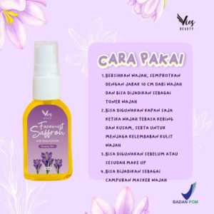 F.O.S facemist saffron bpom ori Facemist Saffron By Vies dengan Niacinamade & Zamzam Water