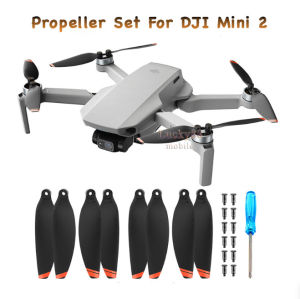 BRDRC Propeller Set For DJI Mavic Mini 2 4K Pengganti Sayap Bilah Baling-Baing Mini SE 4726FM Aksessories Drone Sayap Pisau Ringan Kebisangan Rendah 8pcs Baling 12Pcs Sekrup 1Pcs Obeng Propeller Guard