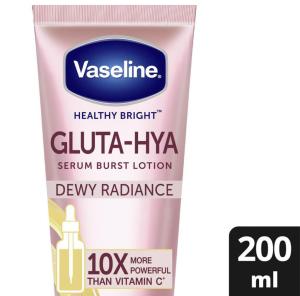 Vaseline Body Lotion Healthy Bright​ Gluta-Hya Niacinamide Body Serum Lotion Dewy Radiance & Flawless Bright 200 ML