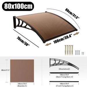 <𝗟𝗮𝘇𝗦𝗴𝗠𝗮𝗹𝗹> Awning Canopy Shade panel Roof Outdoor Sun Shade Rain Waterproof Window Garden Balcony Cover