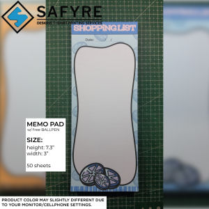 SAFYRE - Memo Pad for your Shopping List 50 sheets "FREE BALLPEN" Memo pad Cute Memo Pad