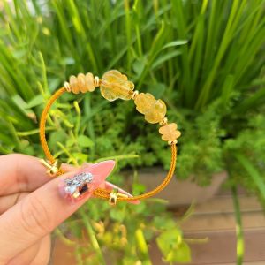 Vòng cáp ngũ điếu hồ ly tỳ hưu  TA Tóc Vàng siêu nhiều tóc luôn cho mệnh Thổ và Kim - Phong Thủy TUDO