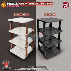 Rak Sepatu Murah Rak Sepatu Portable / Rak Sepatu 4 Susun / Tempat Penyimpanan Sepatu Kingdom Fiesta