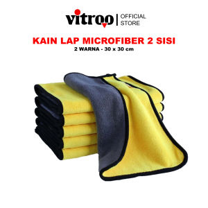 Kain Lap Microfiber Tebal Premium 500 GSM 30 X 30 cm Detailing Eksterior Body Mobil dan Motor Serbaguna