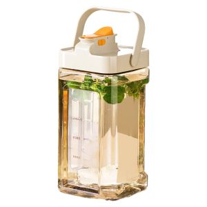 3.5L Large Cold Kettle Refrigerator With Faucet Lemonade Bottle Drinkware Kettle Pot Beverage Dispenser Cool Water Jug Container