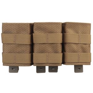 IDOGEAR Tactical Triple Mag Pouch For 7.62mm Mag with Hard Insert Carrier Quick Draw Molle Mag Pouch MG-F-17