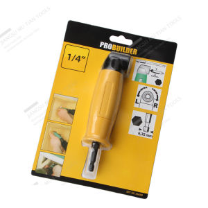 หัวสว่านไฟฟ้ามุมฉาก 90 องศา แกนหกเหลี่ยมสีเหลือง พร้อมหัวแม่เหล็ก สำหรับงานในที่แคบ รับประกันของแท้ 100%