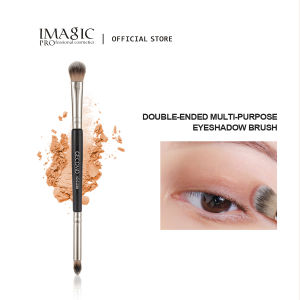 IMAGIC Double Headed Eye Shadow Brush Soft Makeup Brush Natural Smudge Cosmetics Tools