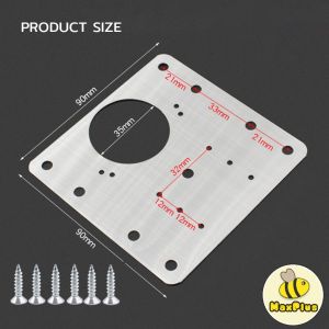 MaxPlus Cabinet Hinge Repair Plate Stainless Steel Brackets Cupboard Door Hinge Repair Plate 90mm*90mm