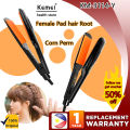 Kemei Dedicated Female Pad hair Root Corrugated Hair Curler Tourmaline Ceramic Curling Iron Crimper Corn Plate Corn Perm Splint Hair Styling Tools Corn Splint Fluffy Corn Silk JB-KM-3114-Y. 