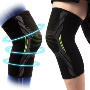 1PC Sports Knee Pad Nylon Riding Protective Compression Leg Knee Sleeve Gear Running Basketball Skipping Rope Warm Knee Pad Foot Cold-Proof