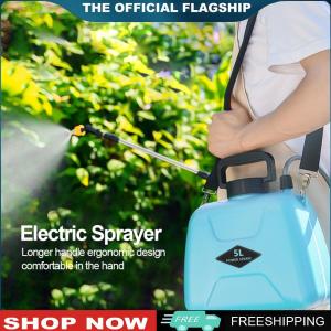 [BONDRE9] 5L Automatic Plant Mister 2 Modes Garden Irrigation Sprinklers Telescopic Handle 360 Rotating Nozzle with Shoulder Strap Garden Watering Tool