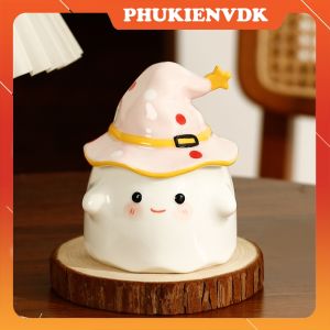 Cốc Sứ Ly Sứ Hình Con Ma Vui Vẻ Mũ Phù Thủy Ma Thuật 380ml Có Hộp Quà Làm Quà Tặng Cao Cấp
