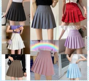 Chân Váy Xếp Ly Ngắn Lưng Cao Có Quần Bảo Hộ / Chân Váy Tennis Trơn Huyền Thoại Shop 02
