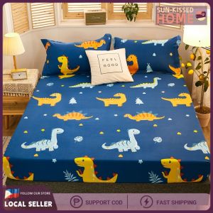 100% Waterproof Protective Bedsheet Mattress Protector Single/Queen/King/Family SizeNon-slip Mattress Topper Cover Of Foam Bed Cover