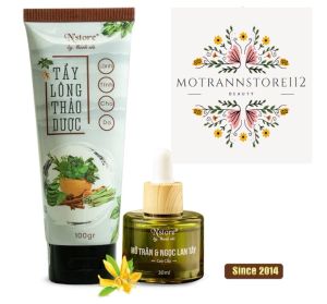 Combo Triệt Lông NáchBikini Kem Tẩy Lông Thảo Dược Nstore 100gr & Mỡ Trăn Ngọc Lan Tây Nstore