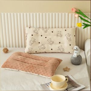 ปลอกหมอน ผ้าฝ้ายบริสุทธิ์ ปรับตัวตามธรรมชาติ หมอนขนาดเล็ก นุ่มนวลต่อการสัมผัส ประสบการณ์ที่สะดวกสบาย