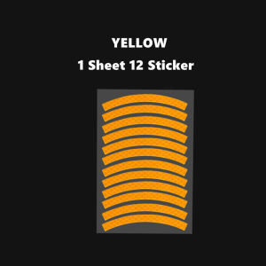 UMI 12pcs Strips Motorcycle Car Bicycle Bike Rim Stripe Wheel Decal Tape Sticker Lots Reflective Strips Warning Safety