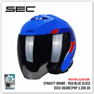 Sec Half Face Helmet For Motorcycle Dynasty Brand - Gloss (M-XL)