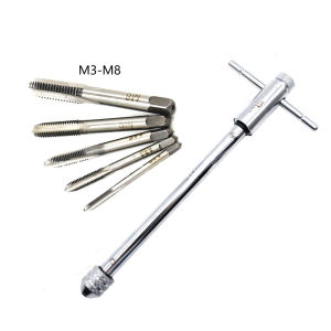 LGJGHJG Removable Ratchet Tap Wrench High Hardness M3-M8 Manual Tap Screw Holder Durable Anti-slip Internal Thread Hand Tap Home