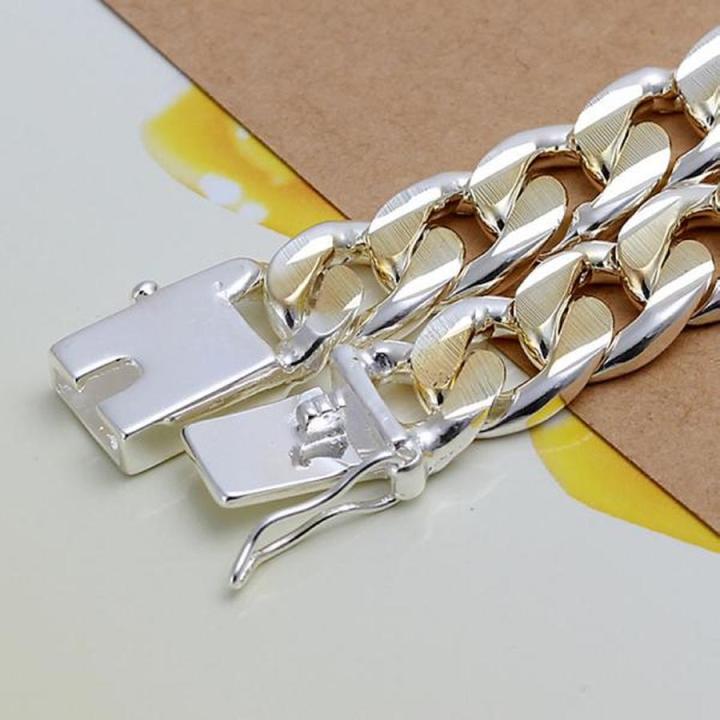 %E3%80%90Hot%20item%E3%80%91%20New%20925%20Sterling%20Silver%20Solid%208/10mm%20Chain%20Bracelet%20Men%20Women%20Chain%20Noble%20Wedding%20Jewelry%20Charms%20Party%20Birthday%20-%20Image%205