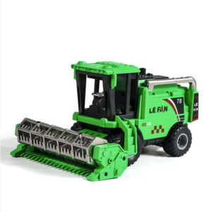 Farm Harvester Toy Tractor Friction Powered ABS Shockproof Pretend Play Kids Gift Vehicle