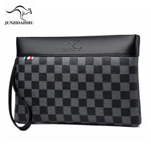 Kangaroo Business Clutch Bag 2024 Trendy Mens Business Clutch Portable Envelope Package Cell Phone Bag Briefcase Long Wallet