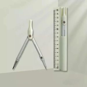MKEB Metal Pencil Compass Ruler Unique Design Adjustable 3 in 1 Compasses Professinal Sketch Geometry Tool Student Exam