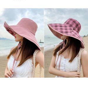 WARMIE Thanh lịch Mũ ngư dân Hai Có thể gập lại Mũ che nắng rộng vành mùa hè Thời trang Nhanh khô Mũ cắm trại Dành cho Nữ