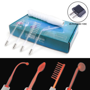 DECINIEE Portable 4 In 1 High Frequency Electrode Wand Electrotherapy Glass Neno Argon Tube Beauty equipment Acne Spot Remover Facial Skin Care Spa