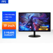 FPS  Computer Monitor 19 Inch for pc  Flat Screen Fhd 1080p for laptop Desktop IPS 165HZ/144HZ  Display Working / Office Monitor / Good for CCTV
