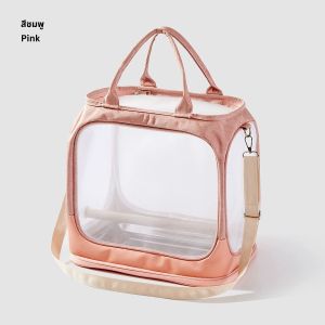 LCLD 🔥พร้อมส่ง🔥สําหรับสัตว์เลี้ยงเล็ก กระเป๋านกใบเล็ก ถุงนกแก้ว ขนาดเล็ก แบบพกพา พับได้ กระเป๋า มีถาด และไม้ยืน