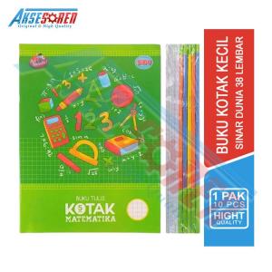 Buku Tulis Kotak Kecil Vision [38 Lembar/10 Buku] / Write Book Strimin 1 Pack / Buku Kotak-Kotak Mini / Buku Matematika 1 Pak / Buku Mathematics