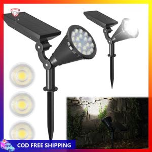 18LED Waterproof Solar Powered Lights Solar Garden Spot Lights Solar Stake Spotlight for Yard Driveway Pathway Landscape