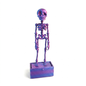 ATNV 3D Printed Dancing Skeleton Aquarium Bubbler Air Pump Driven Glow in Dark Movable Skeleton Fish Tank Bubbler Funny Dancing Underwater Water Wiggling Skeleton Decor Fish Landscaping