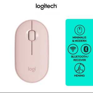 Mouse Wireless Bluetooth Logitech Pebble M350 Dual Connection
