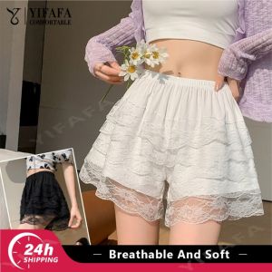 【การจัดส่ง 2-3 วัน】 YIFAFA กางเกงเซฟตี้ลูกไม้ห้าชั้น Jk กางเกงนิรภัยไร้รอยต่อนุ่มไร้รอยต่อสำหรับผู้หญิงกางเกงแฟชั่นระบายอากาศได้ดีมีความยืดหยุ่นสูงสีดำสีขาว