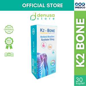 IMEDCO K2 Bone 30 Kaplet | Suplemen Tulang Kuat & Sehat Original Resmi