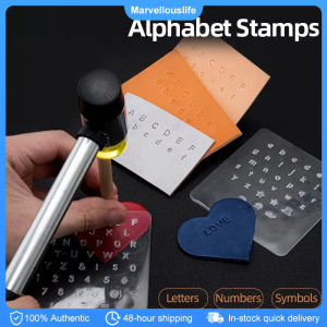 3pcs/Set Craft Leather Stamping Board Letter Number Engraved Emboss Pattern Hand-knocked Stamper Mold