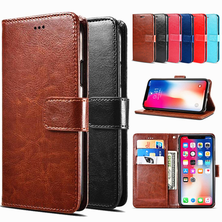 Folio Wallet Case For Oppo Find X3 Neo – Synthetic Leather, Card Slots, Kickstand, Magnetic Clasp
