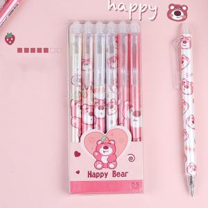 Bút Bi Gel Xóa Được Ngòi 0.5mm Thiết kế ngòi bấm kèm Đầu Xóa Silicon Dụng cụ học tập Luyện Chữ dễ dàng tẩy xóa khi viết sai